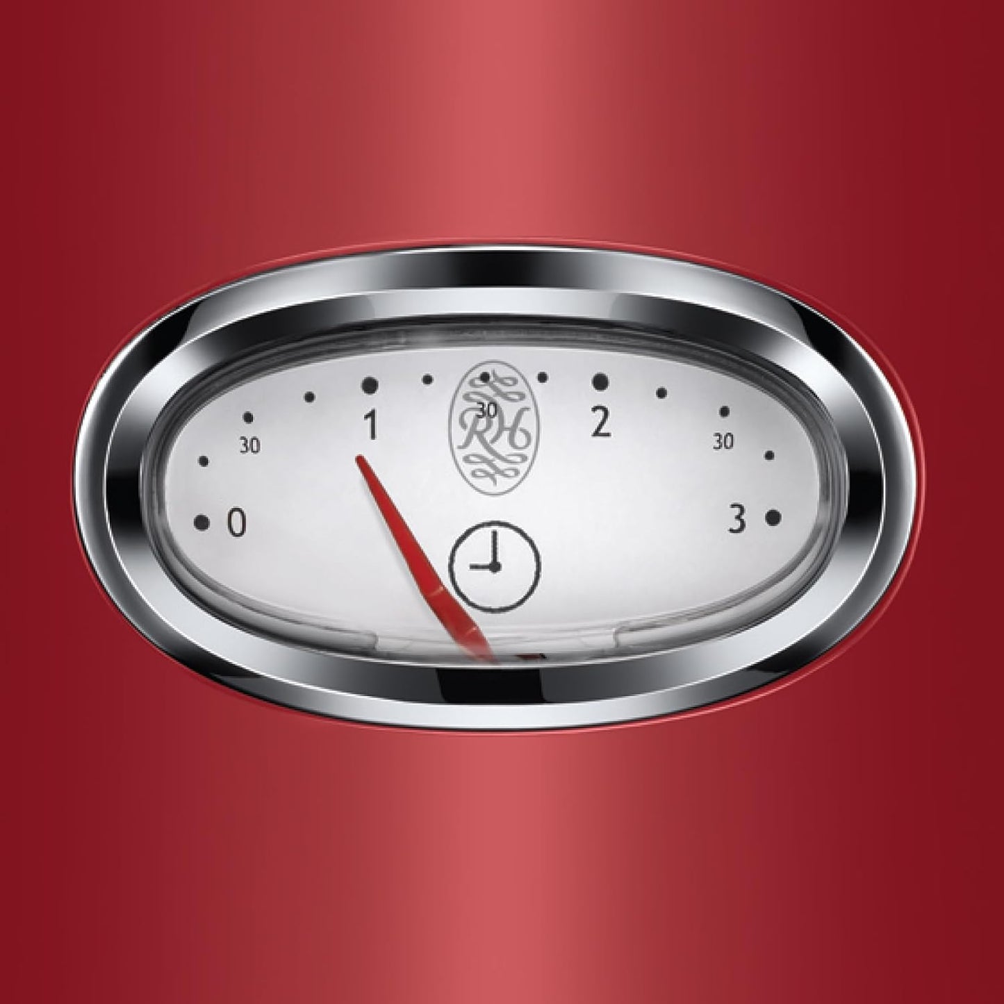 Russell Hobbs toster, szybkie opiekanie, funkcja rozmrażania, szerokie otwory, funkcja podnoszenia tostów, ruszt, moc 1300W, stal nierdzewna/czerwony, Retro Ribbon Red 21680-56 [Klasa energetyczna A+]